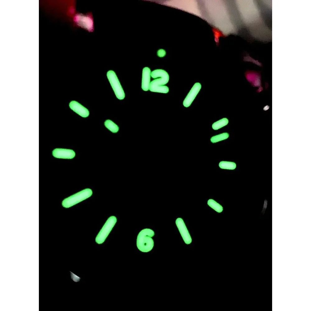 Strumento Marino Men's Watch SM115 Quartz Chronograph Black Dial Rubber Strap